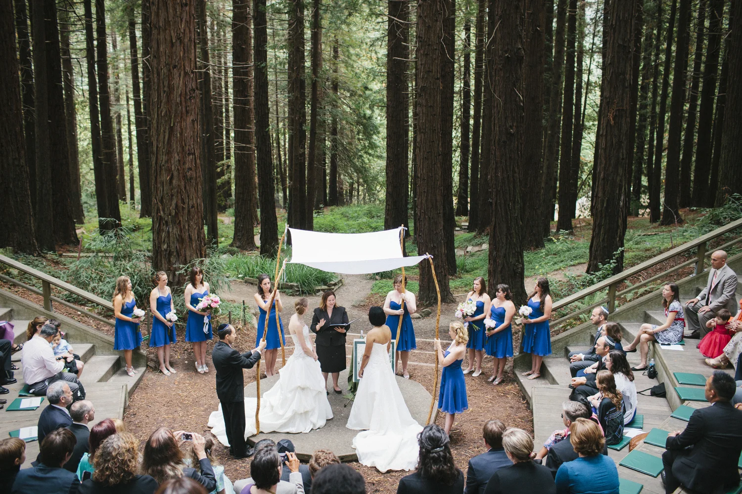 The wedding in the amphitheater.