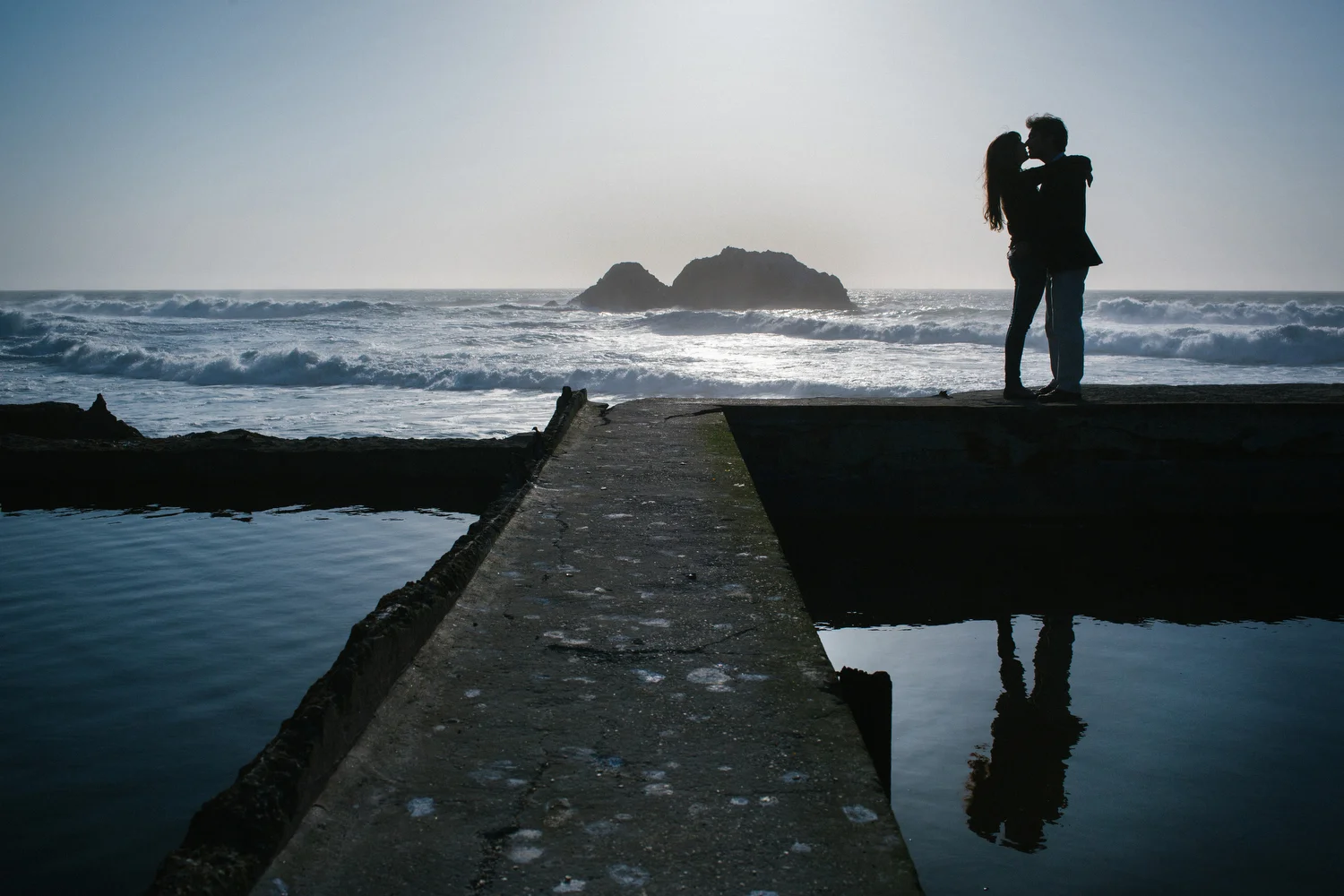 Sutro Baths engagement shoot with Neta and Pasha. 