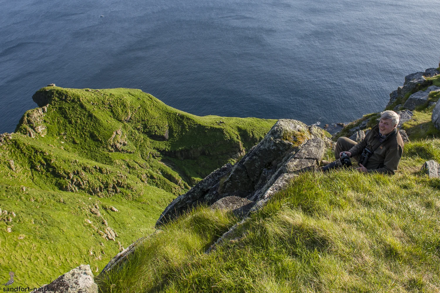 Rüdiger on his lookout for Puffins