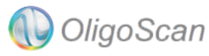 Logo of OligoScan with a stylized globe and the company name