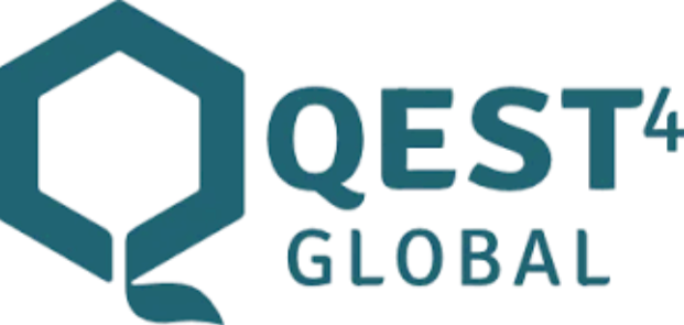 QEST Global logo featuring a teal hexagon and the company name.