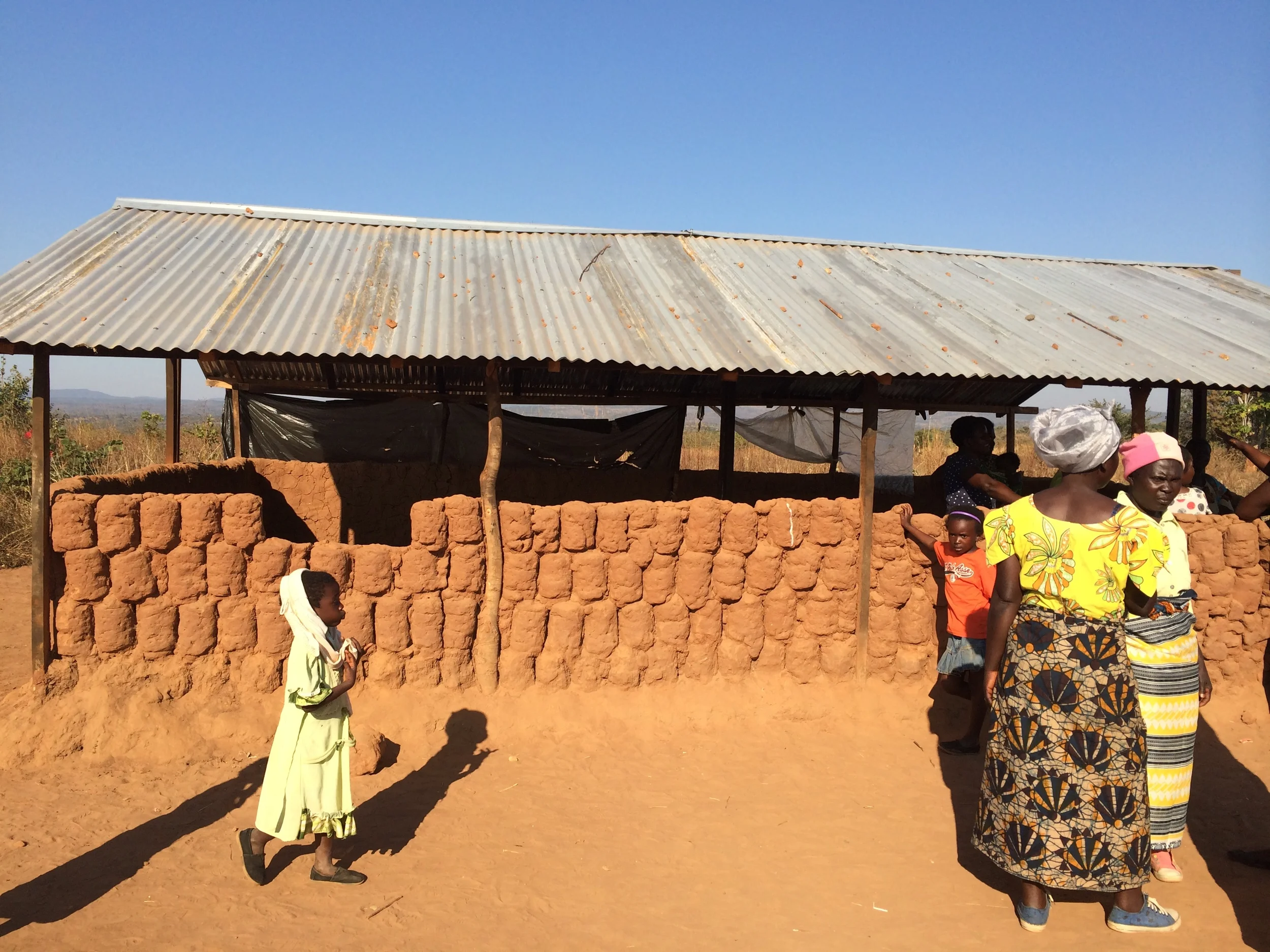 The original structure at Muchochoma Village, with HANDMADE bricks.