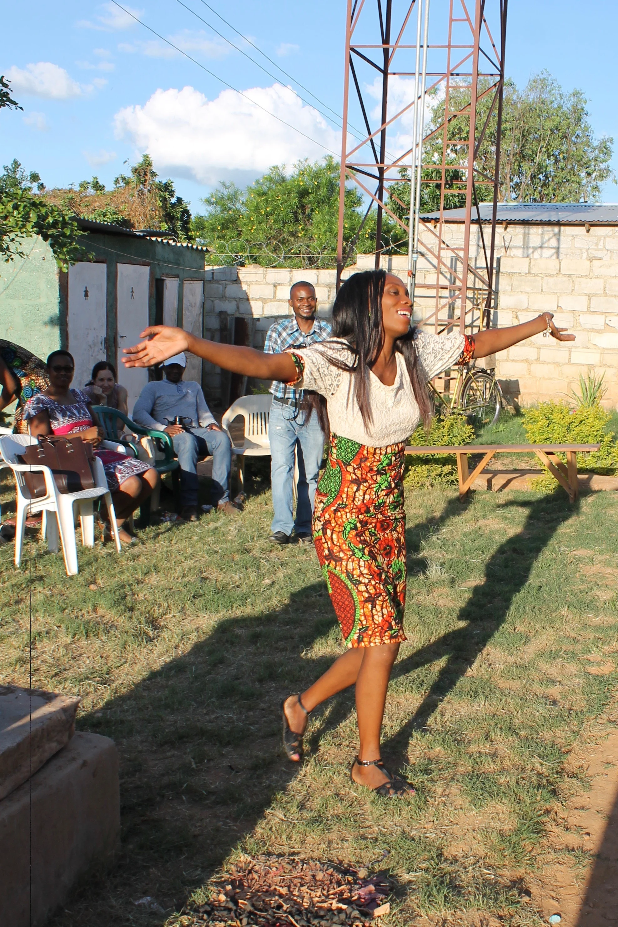 Grace, House of Moses graduate, so excited to receive her diploma