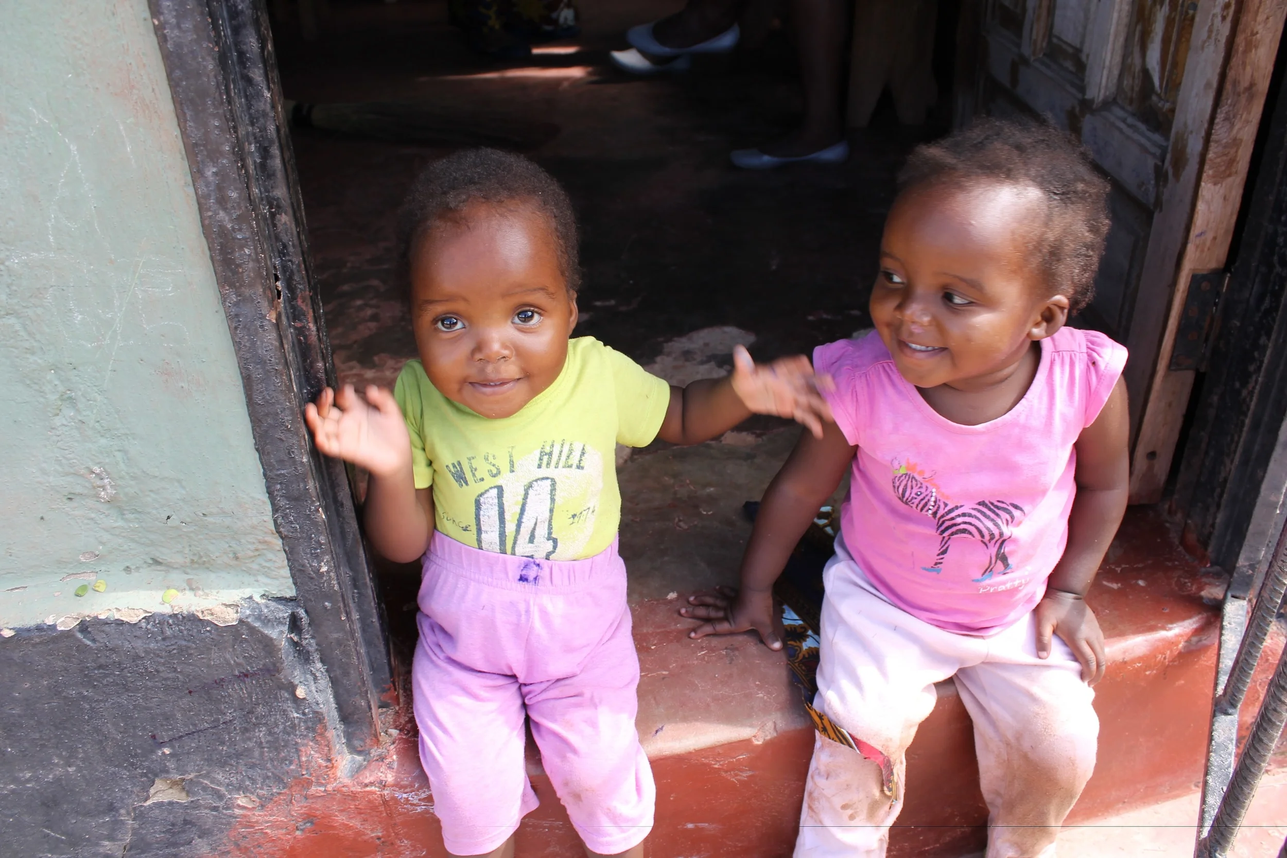 These two cuties- or an array of others- are ready to greet everyone at the front door. 