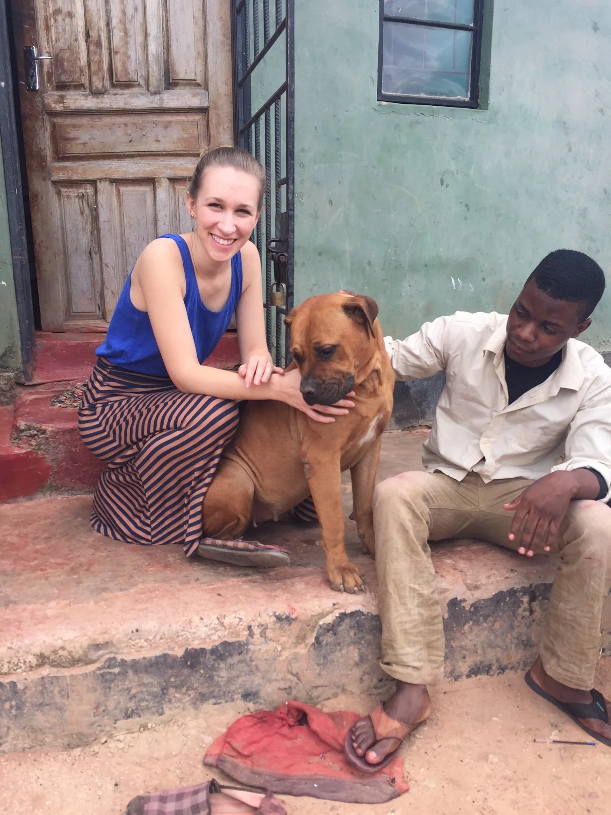 Once all of the ladies and kiddos have headed home for the day, we release our big, bad guard dog (she's actually the sweetest dog ever- don't tell). Eddie (right) and Abraham, our full-time Facility Caretakers, take it from there to keep our CCC safe and secure.