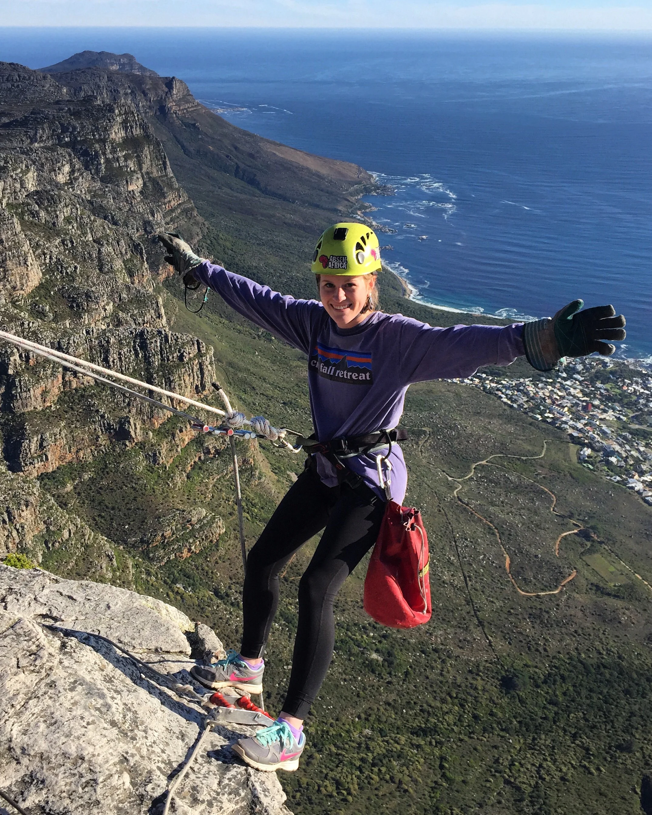 Corinne being adventurous in South Africa