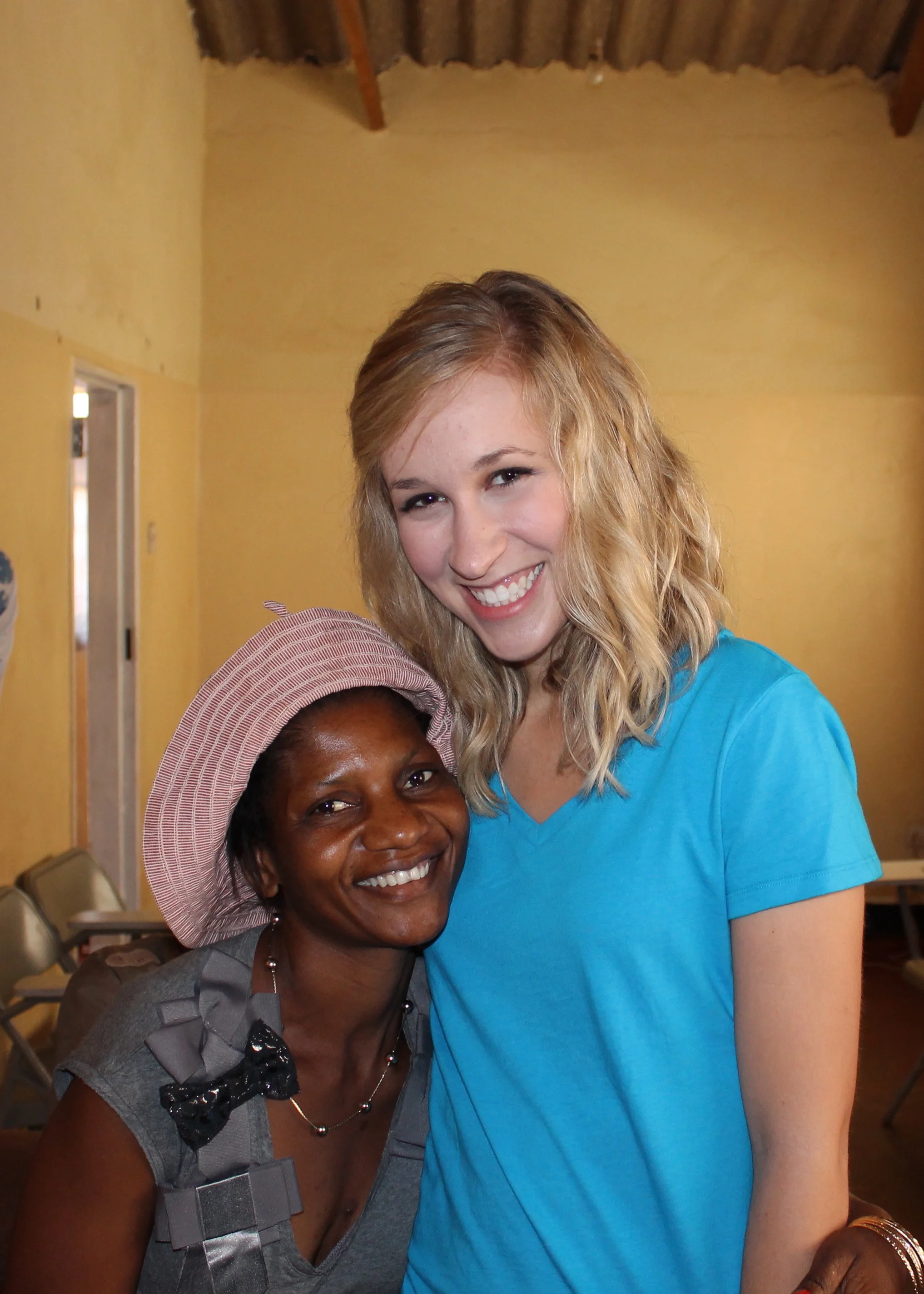 Elina and I in July 2012, the launch of CiH in Zambia 
