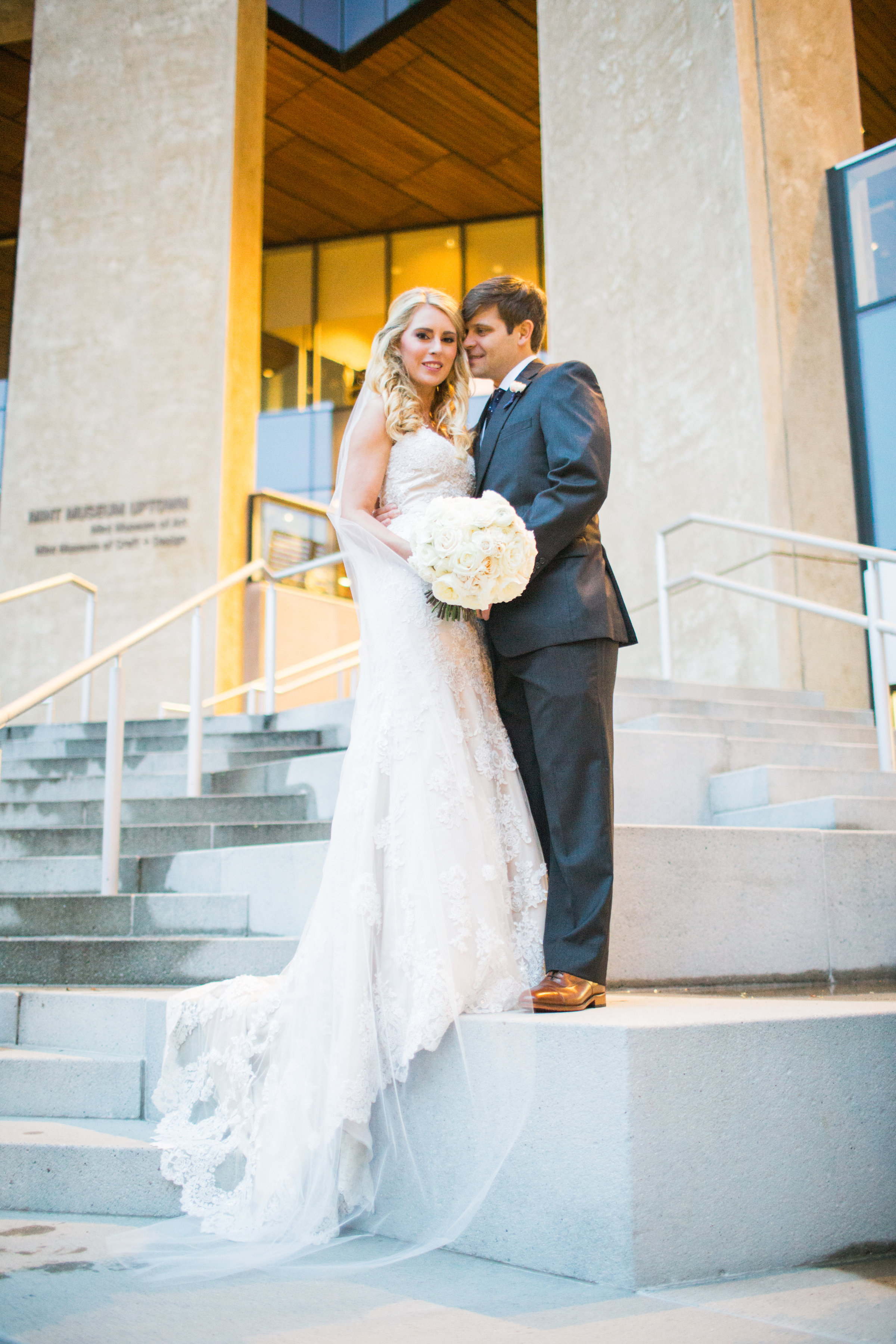 Photography by Lauren Rosenau Photography , Hair and Makeup by Lindsey Regan Thorne, Gown by Martina Liana Bridal