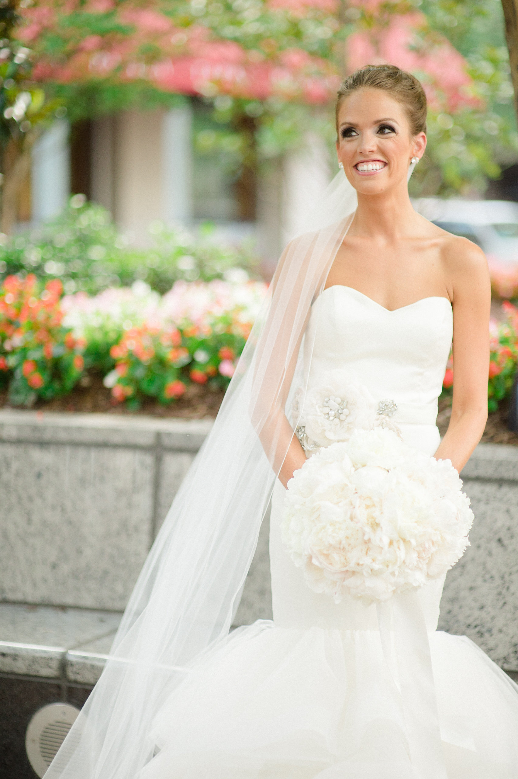 Photography by Smitten and Hooked , Hair and Makeup by Jenny Le Makeup , Gown by Alvina Valenta , Belt by Enzoani