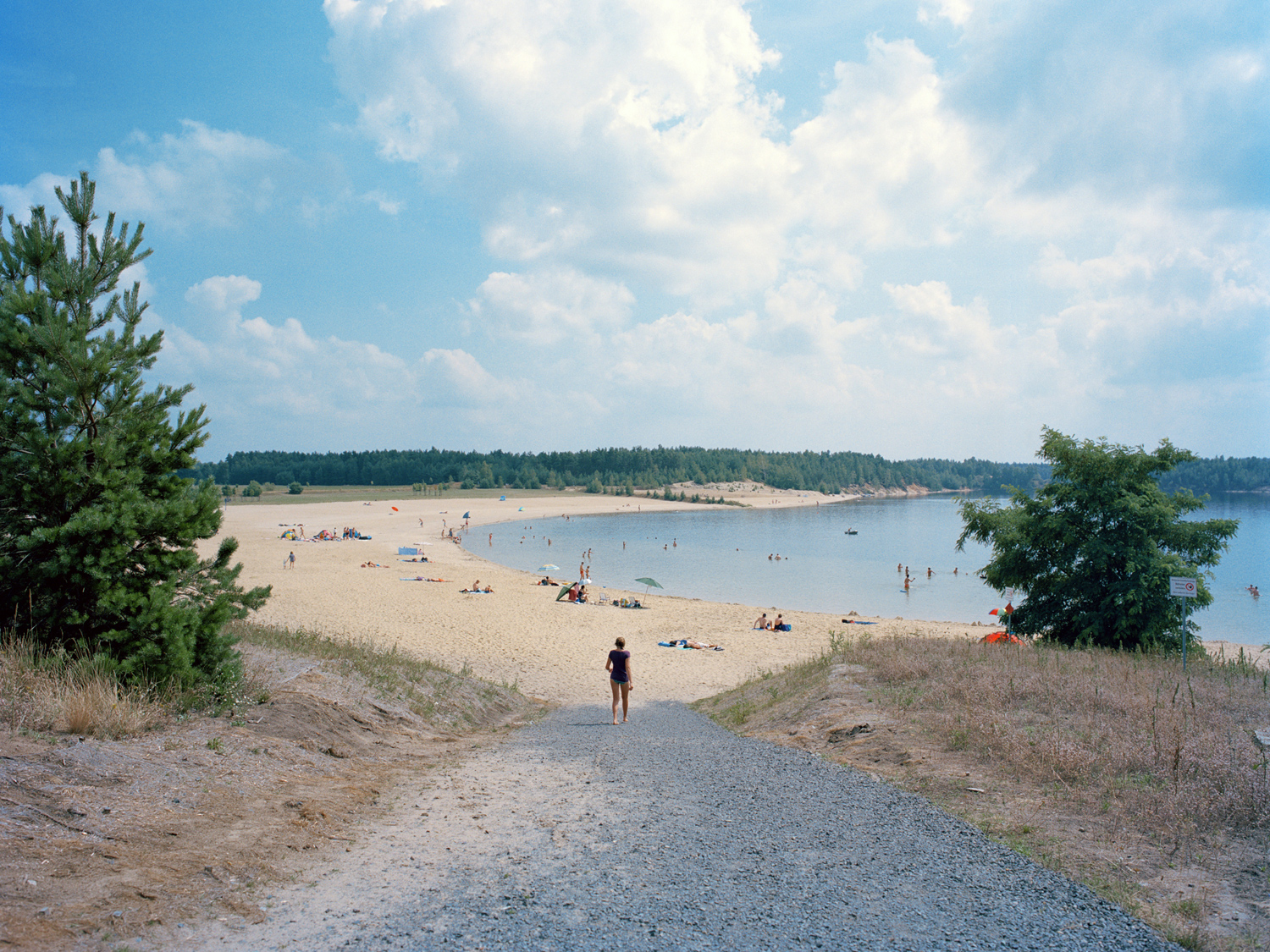  Beach  The creation of beaches is an important element in the development of Lusatian Lake District. The beach at “Bärwalder See” was opened in 2009 and is one of three beaches at the lake. 