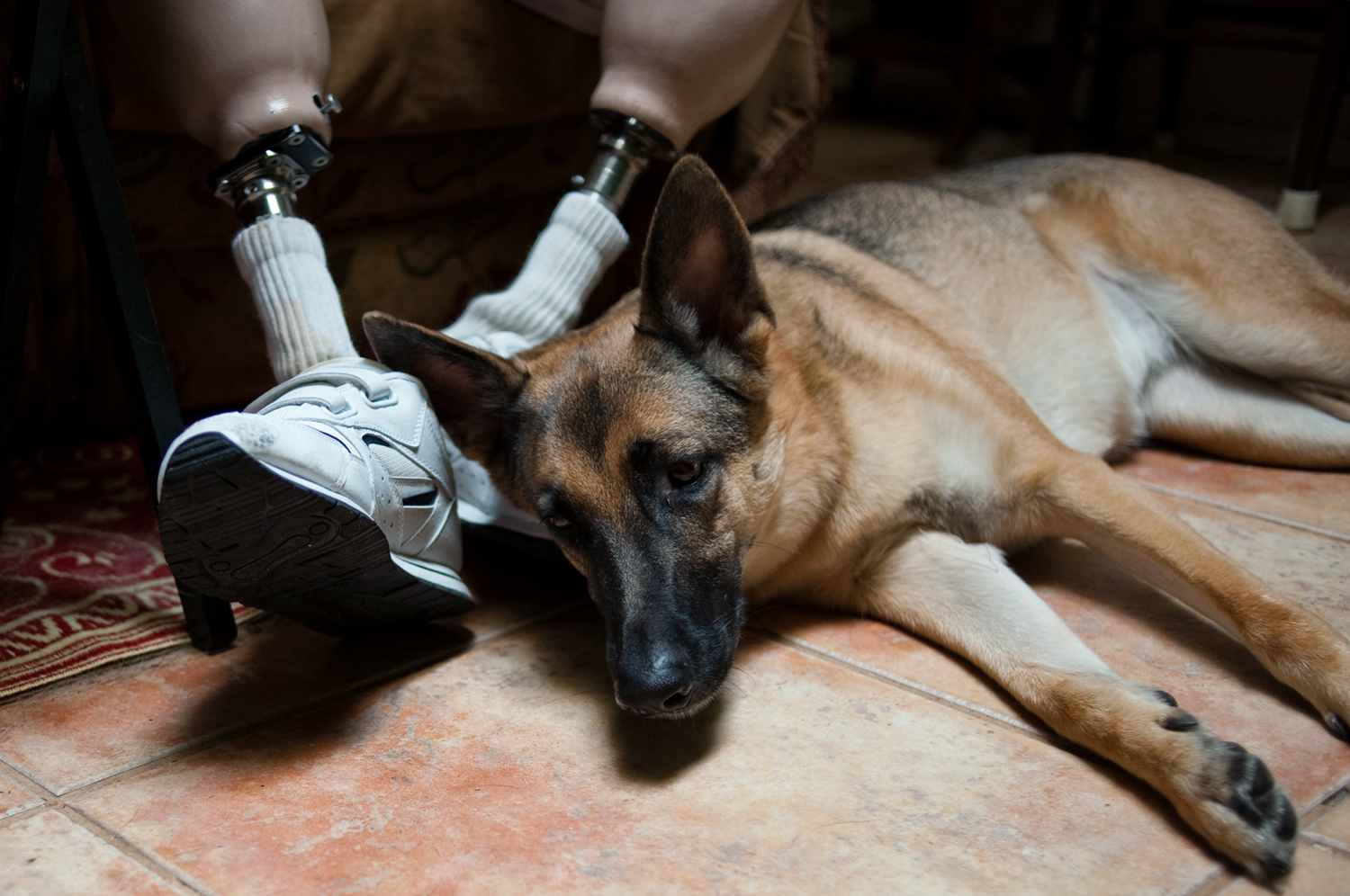 Chris and his Dog To lose my legs was not as difficult as I thought, my divorce and to admit that I am gay was much more difficult for me. But everything that is difficult in life makes you stronger.