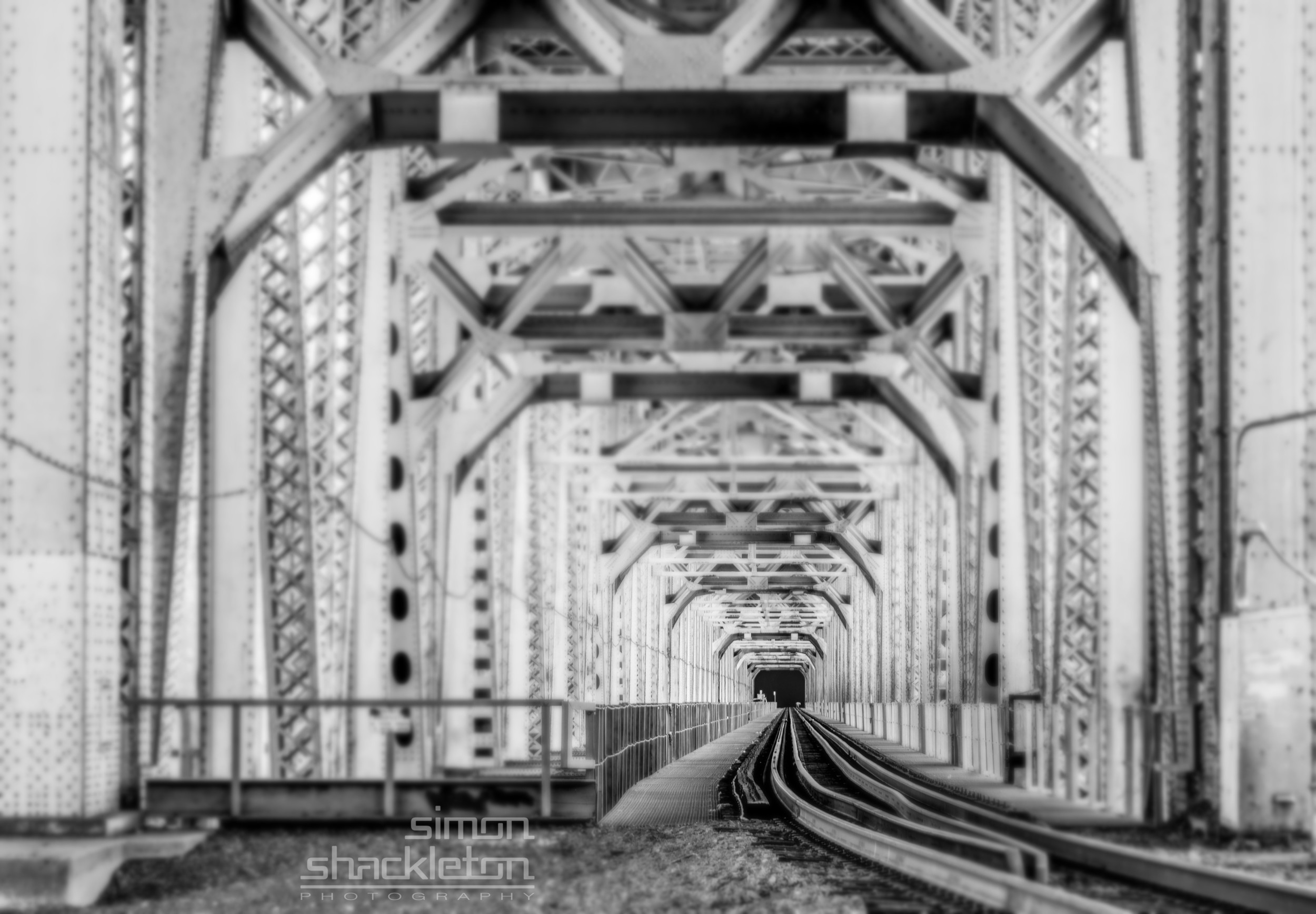 Railroad, under the highway ... 