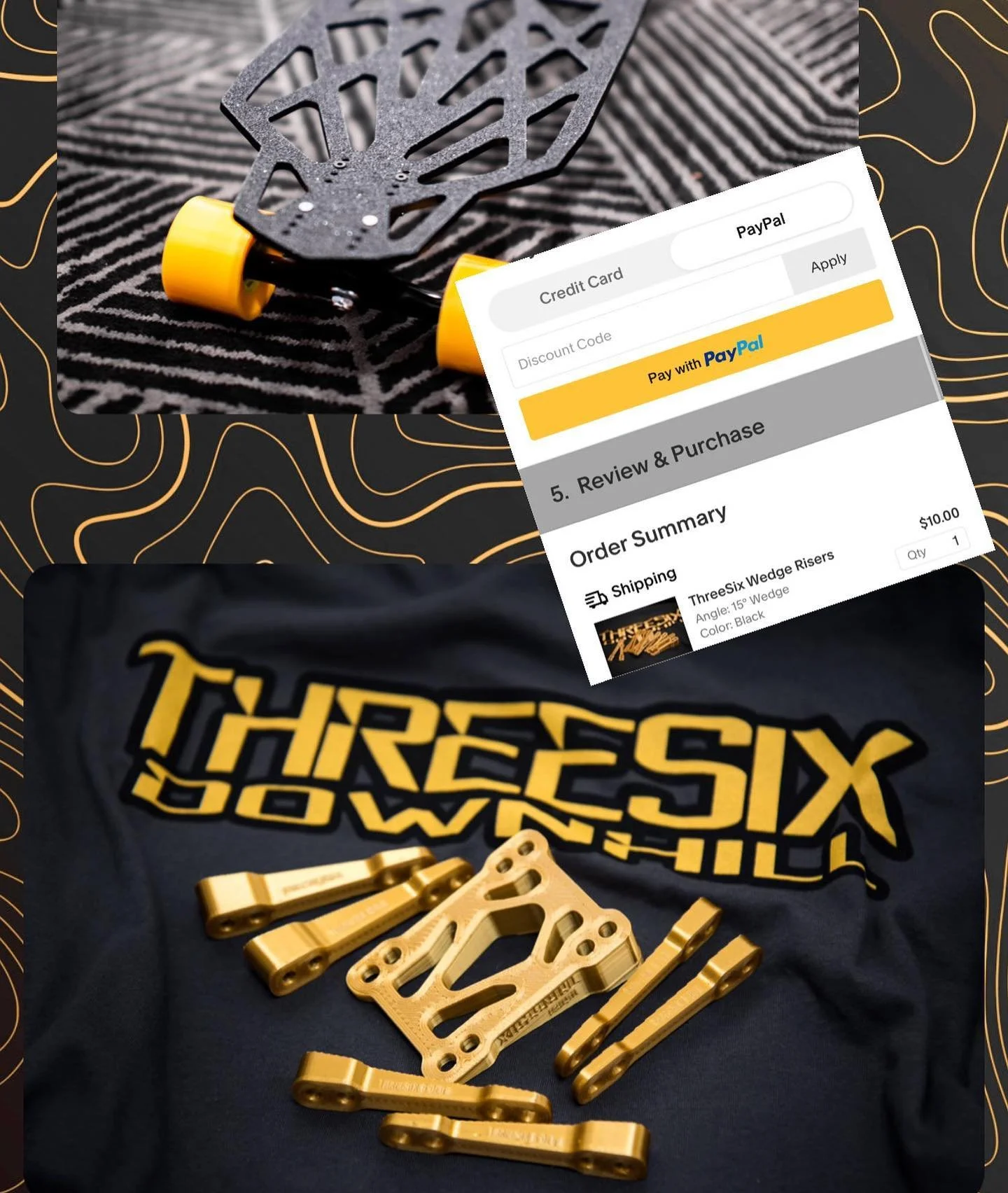 You can order wedges, shirts, decks, and completes all with PayPal now! Check out the bio link and grab some!
👉 @ThreeSixDownhill
#ThreeSixDownhill #longboarding #downhillskateboarding #surfskate