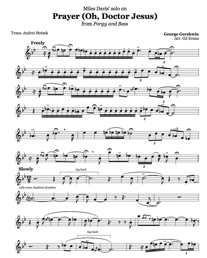 "Prayer" - Miles Davis Solo