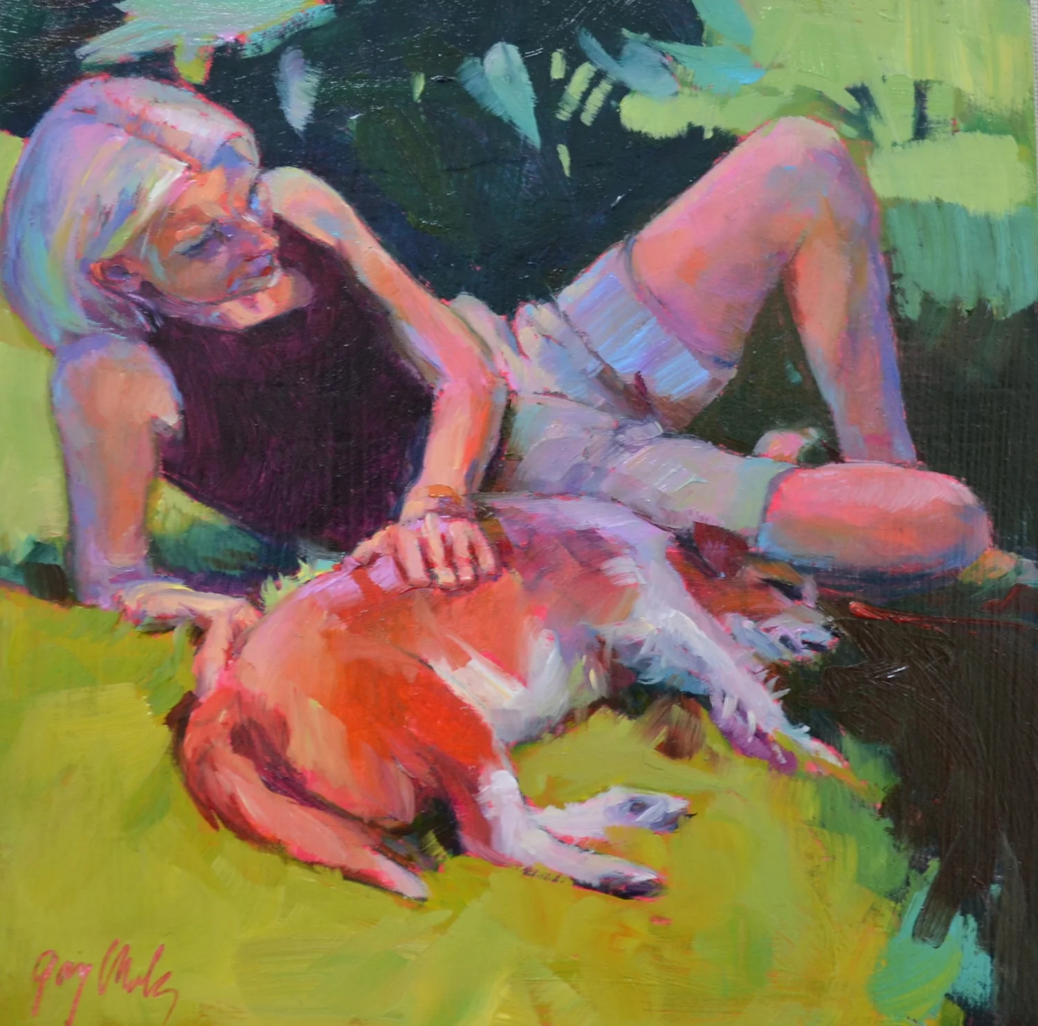 "Model with Canine"