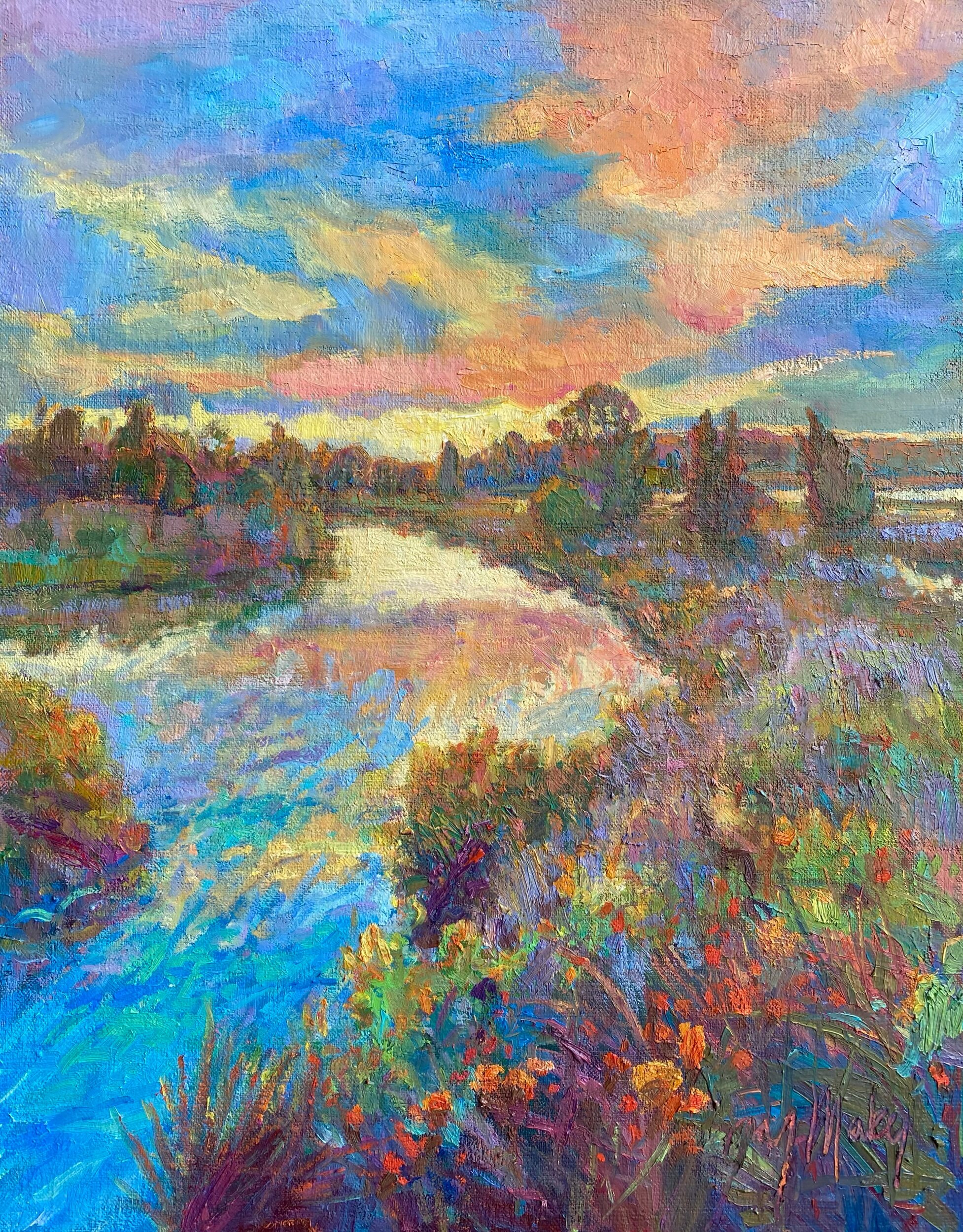 “CORAL CLOUD REFLECTION”