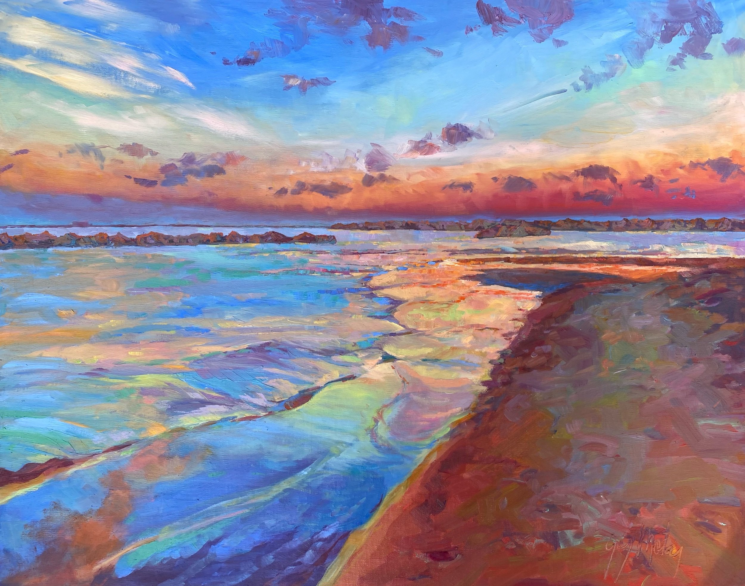 “MORNING BLOOMS ALONG THE BAY”