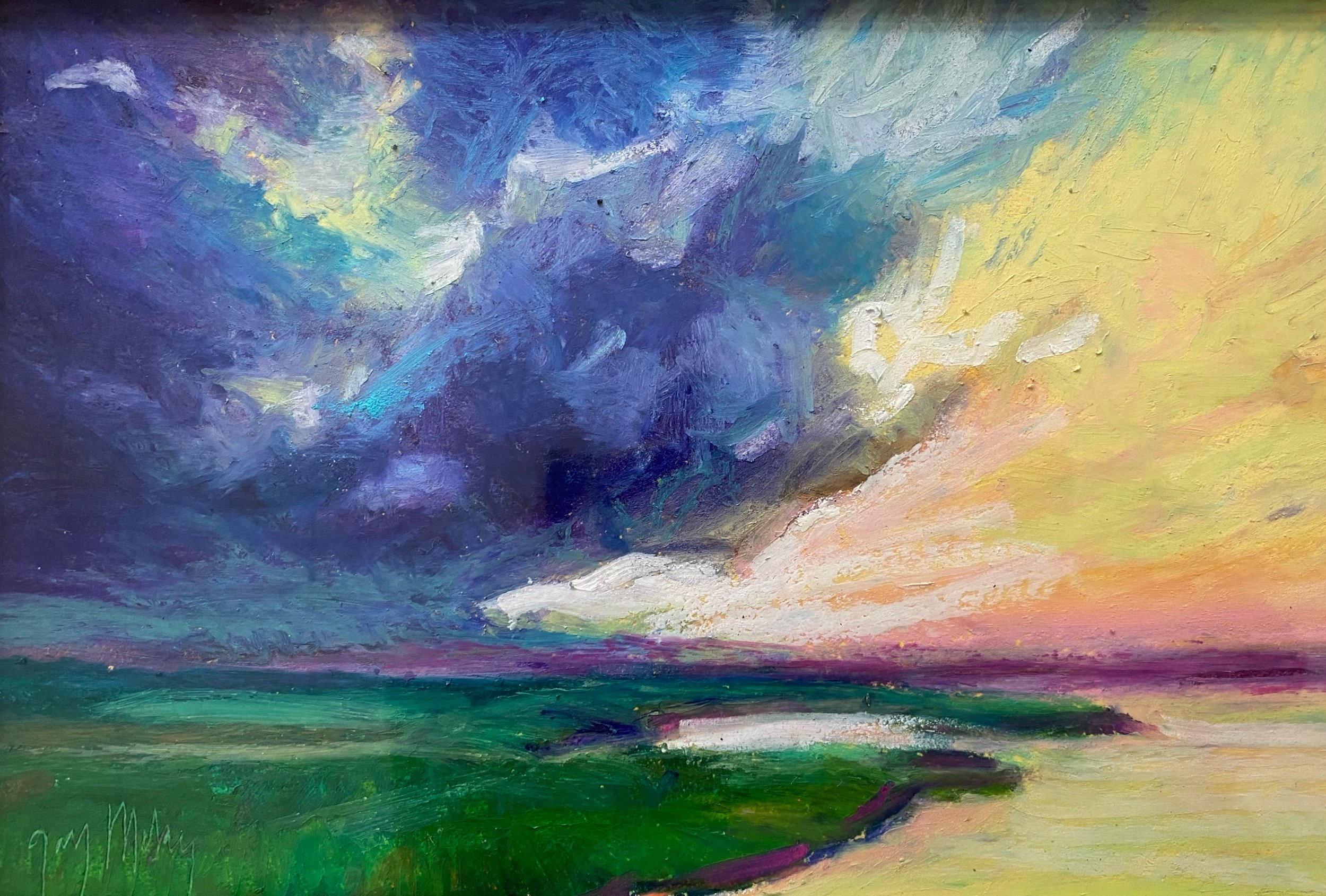 11x14” matted, oil pastel, $80.00
