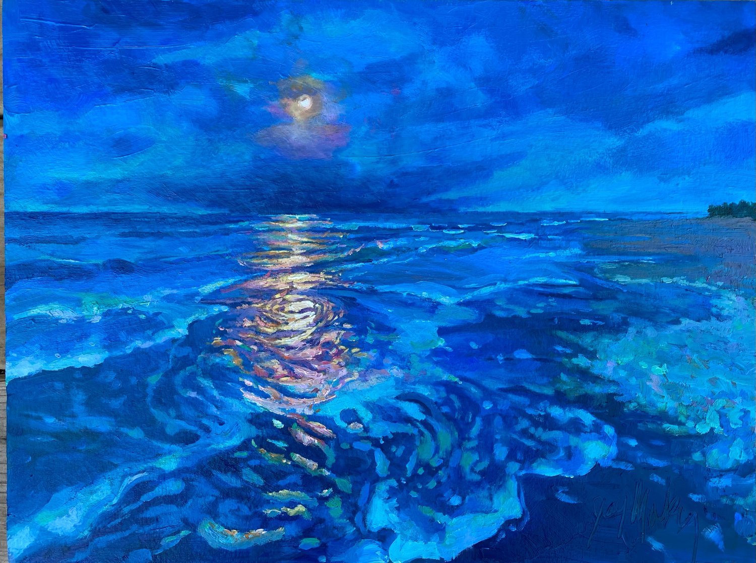 MOON AND BAY
