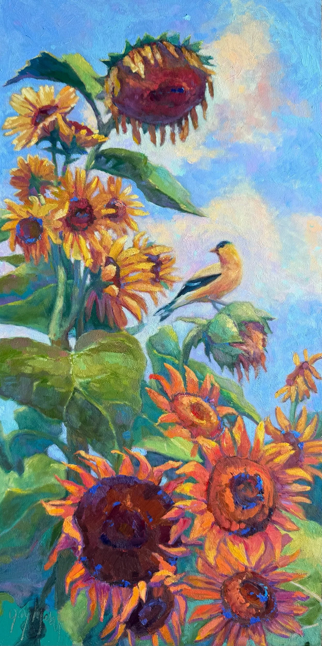 “SUNFLOWER PERCH”