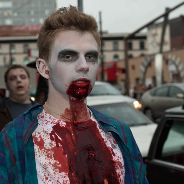 zombie walk, downtown