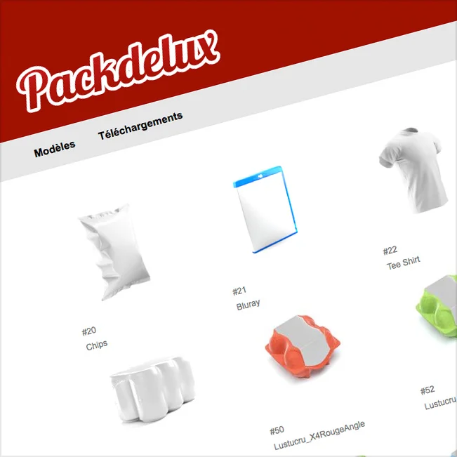 Packdelux™ Un service en ligne révolutionnaire de création, d'adaptation et de déclinaison de packaging 3D automatisé. 