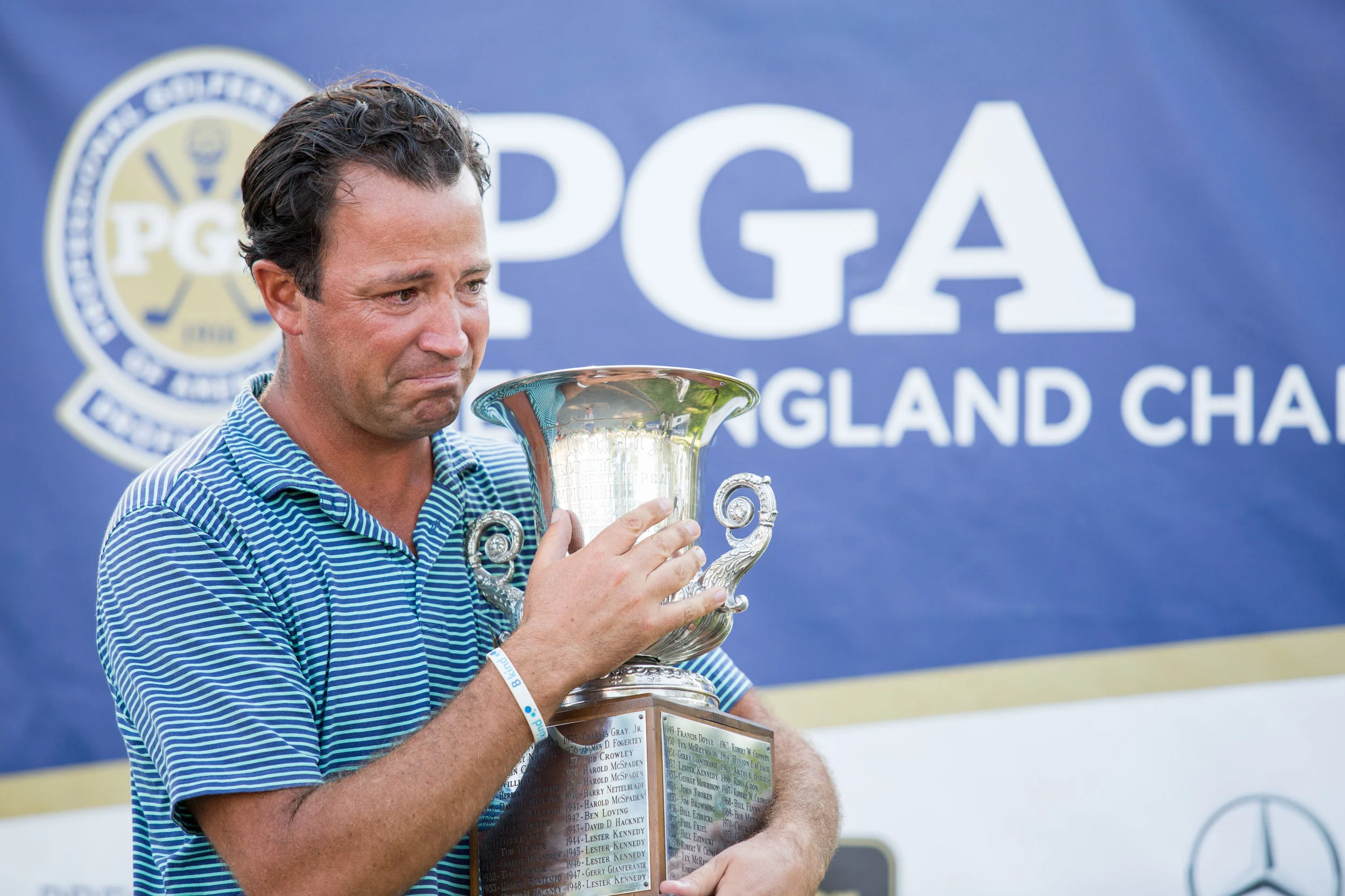 Matt Doyle savoring his moment as the Sectional Champion of the NE PGA.