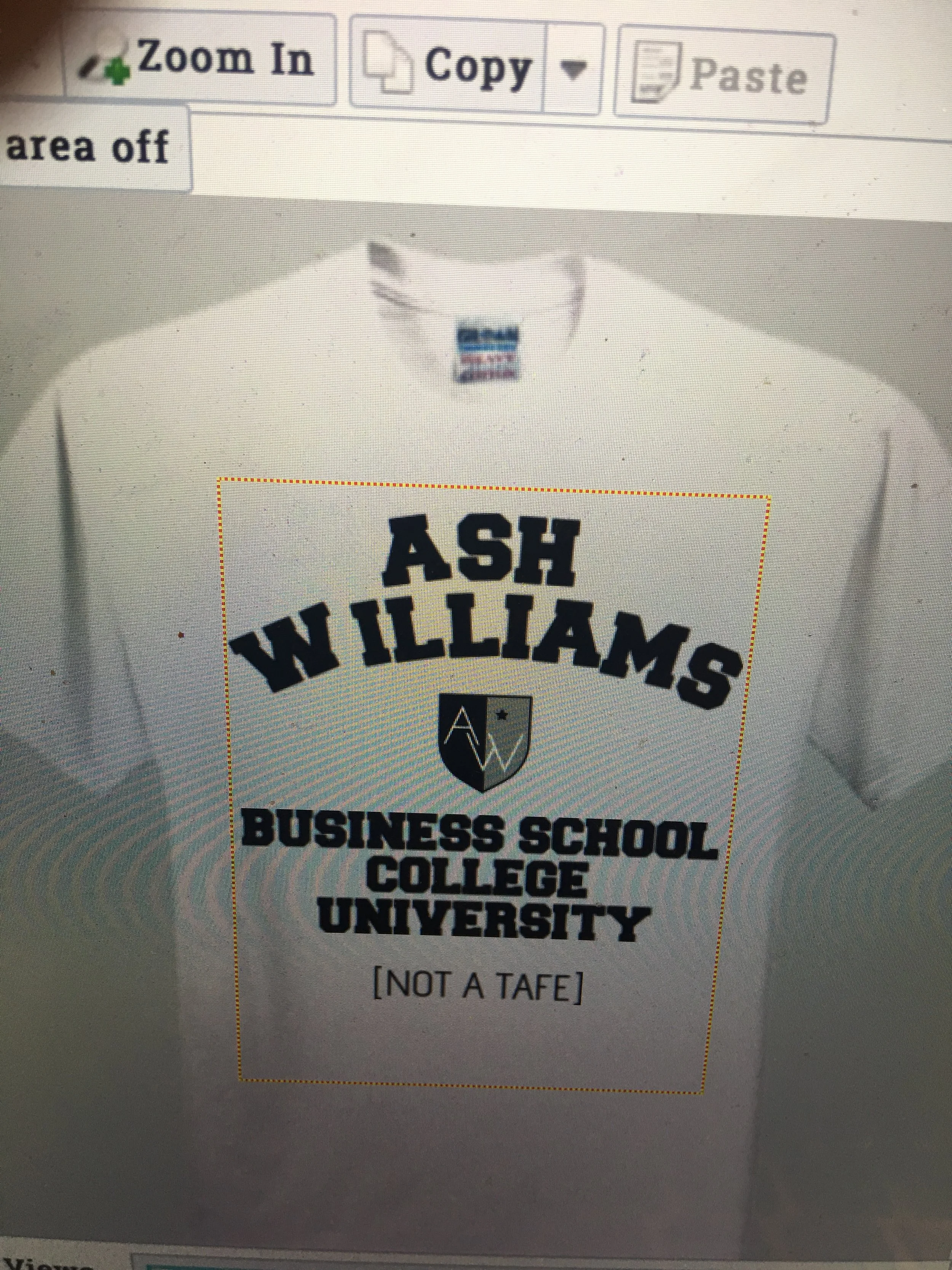 Ash Williams Business School University College T-Shirt