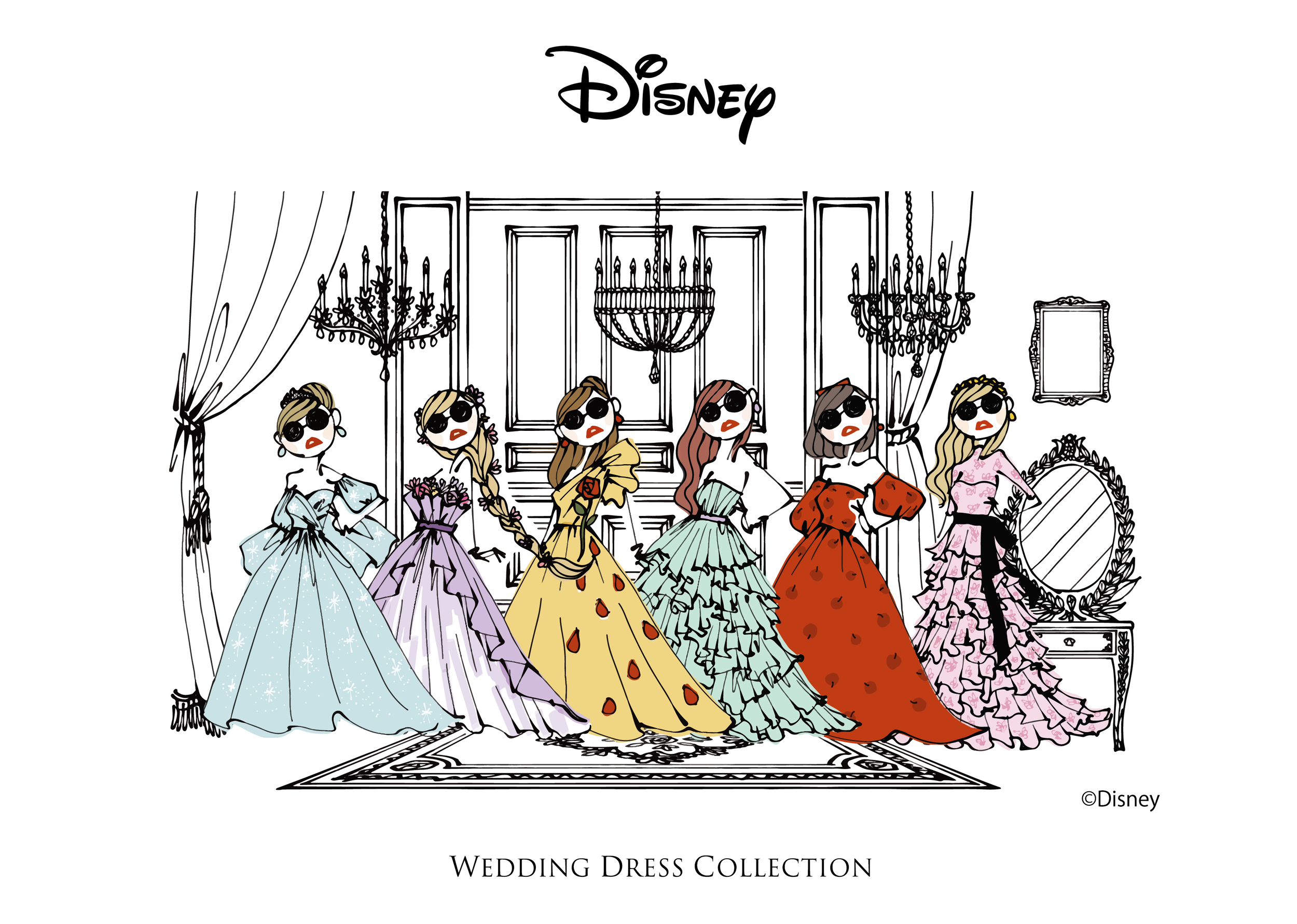 Disney WEDDING DRESS COLLECTION Designed by Daichi Miura.png