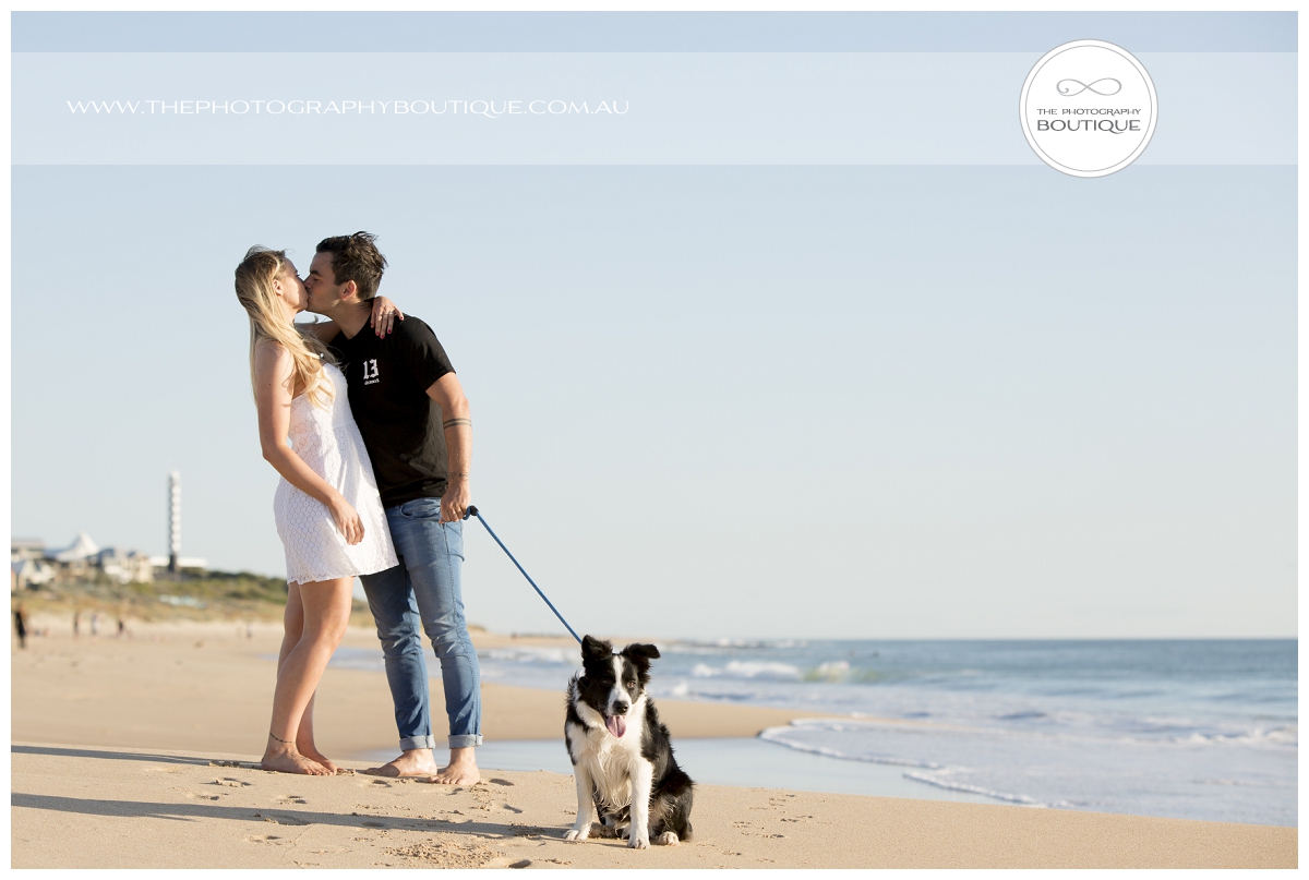 Beach family pet portrait