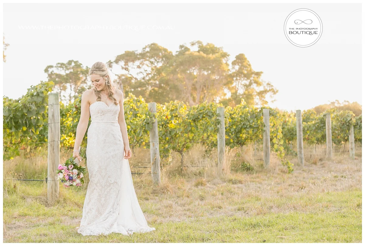 bride in the vines
