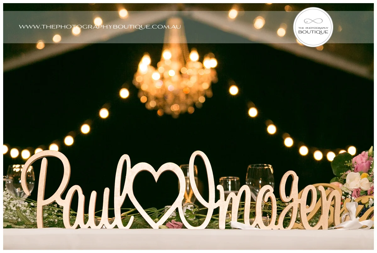 personalised wooden names sign for wedding