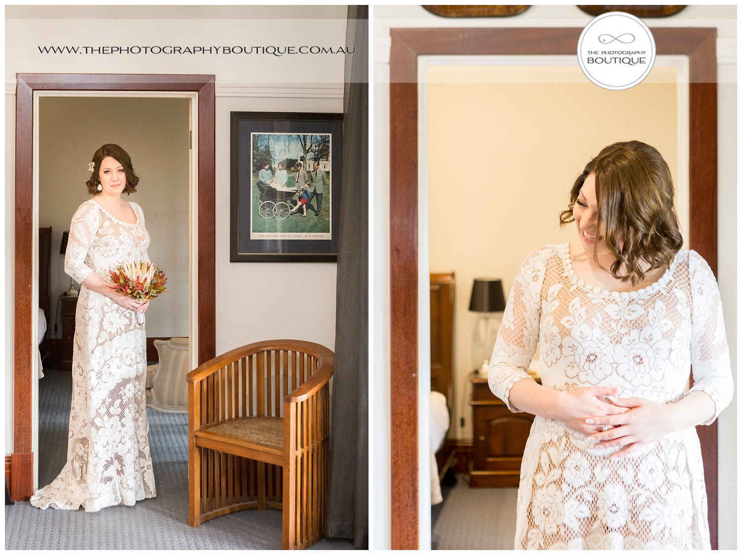 bride getting ready at Caves House Yallingup