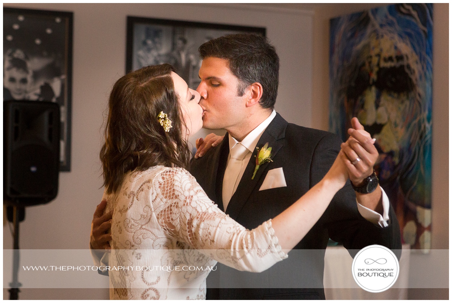 Bride and Groom's first dance at Caves House Yallingup
