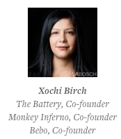 • Xochi was happy she didn’t reach success until her early 30s. By then she had already developed as a person, and the money didn’t go to her head. The day after she and Michael sold Bebo, they saw Forgetting Sarah Marshall in the middle of the day!