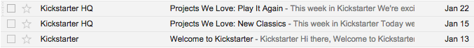 * Kickstarter or Kickstarter HQ