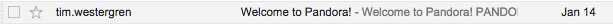 * Tim Westergren, Pandora CEO