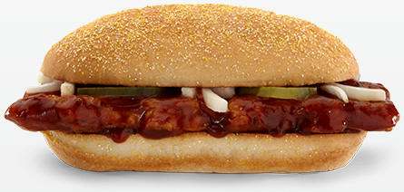 McDonald’s McRib sandwich