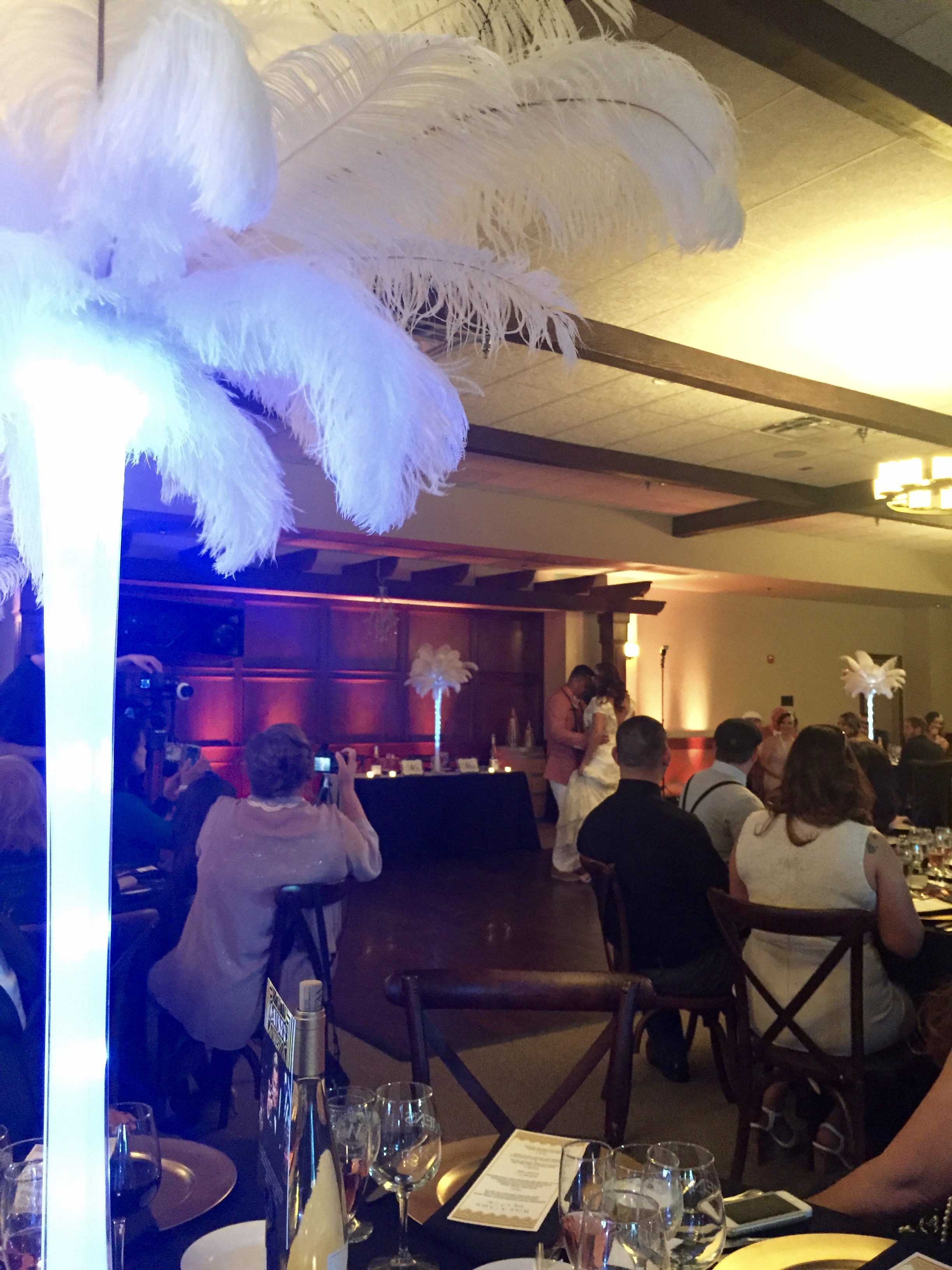 It was a Great Gatsby themed wedding!
