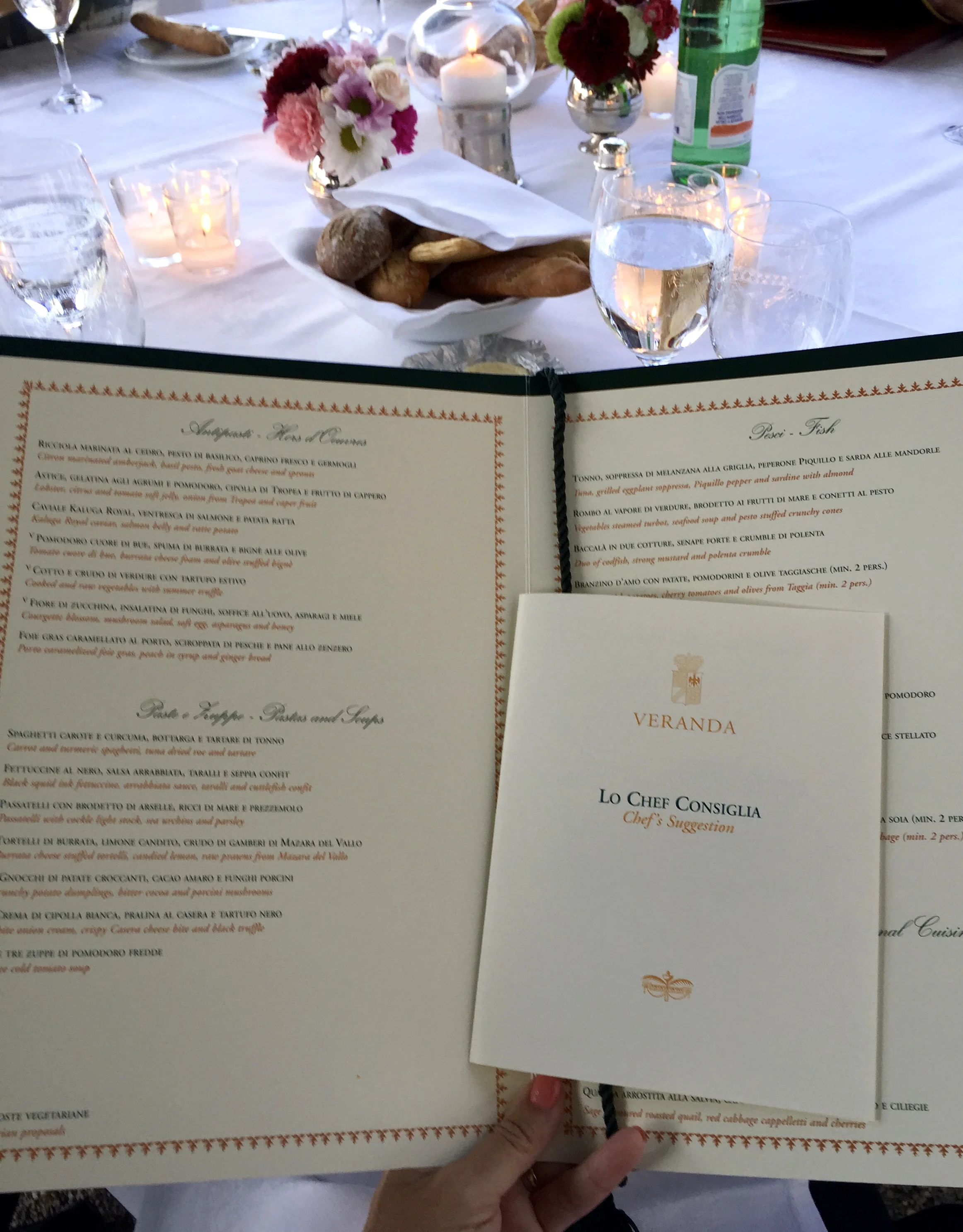Notice there are no prices on this menu? oh dear, we are in trouble! 
