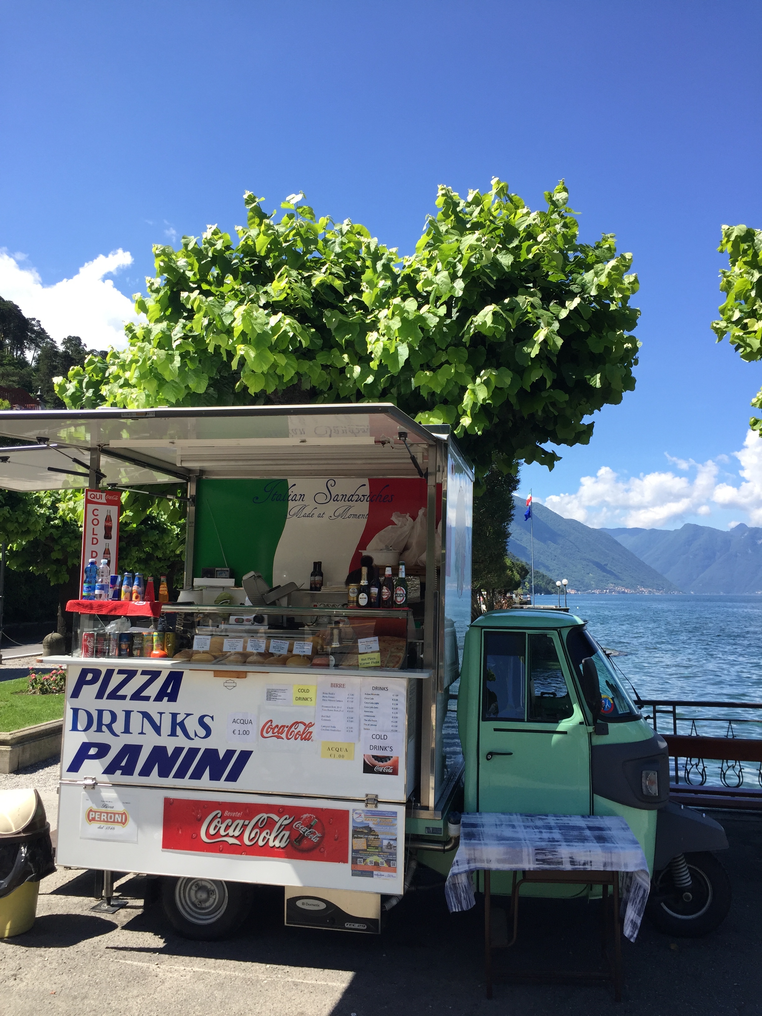 And have to add this photo in... Is this not the cutest "pizza cart" you've ever seen?