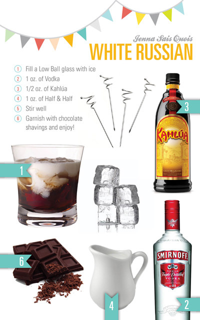 Chocolate White Russian Recipe Check out more cocktails by jennasaisquois