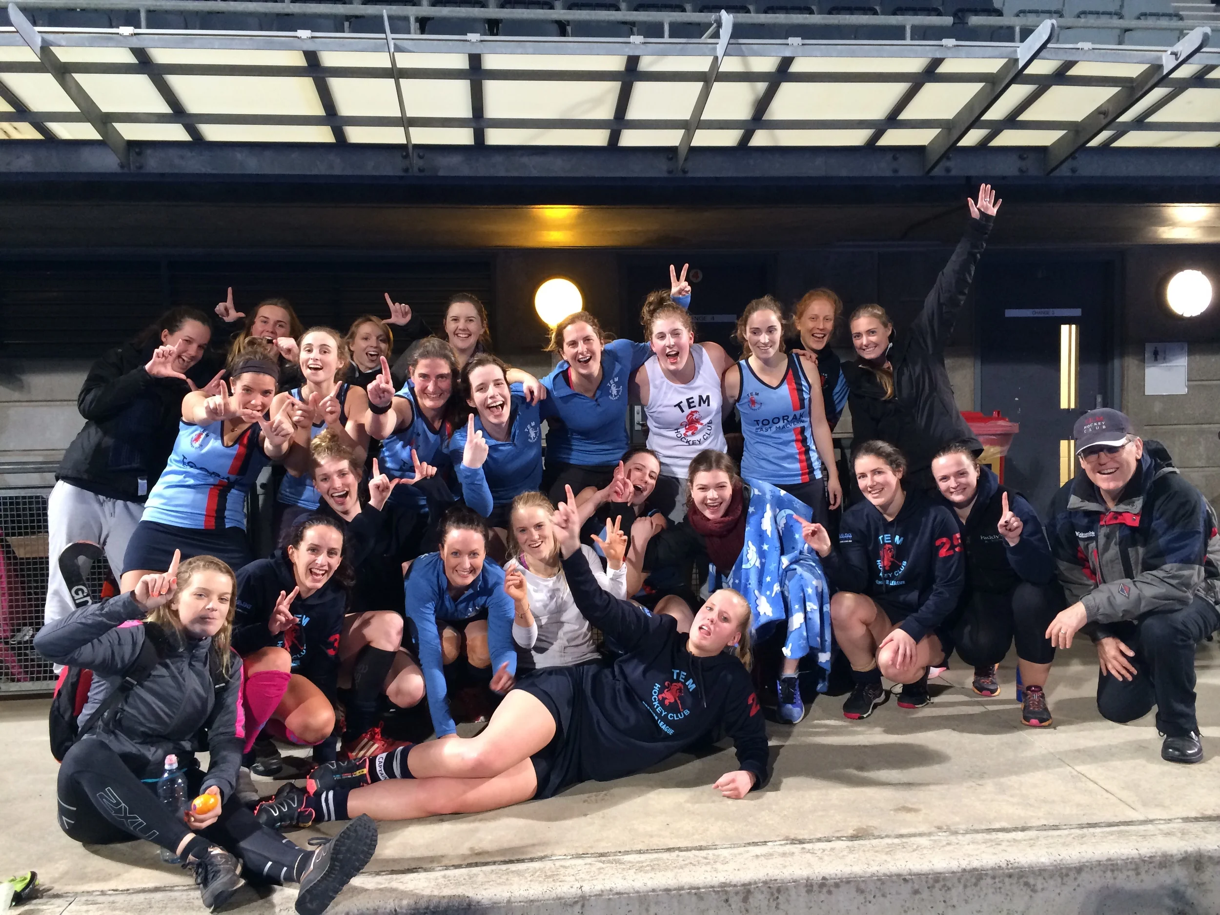 Our WPL girls celebrate their awesome victory last night!
