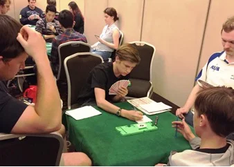 Conor Hosking (U16B) represnting Victoria at the Australian National Bridge Champs