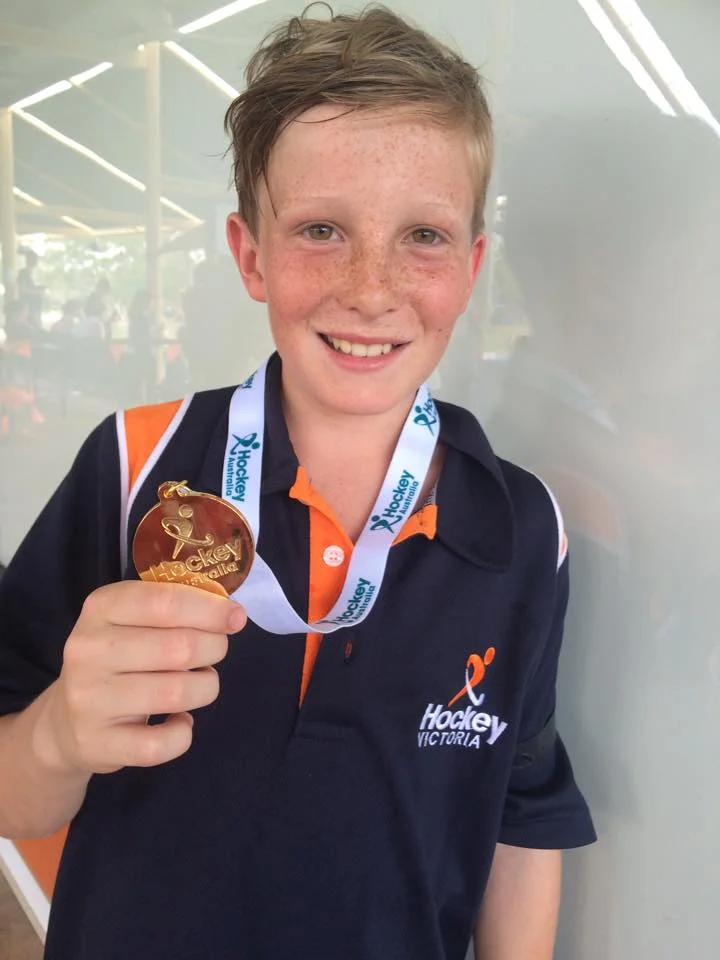 Gold medal winner Olly Marshall from the Under 13 Boys team!