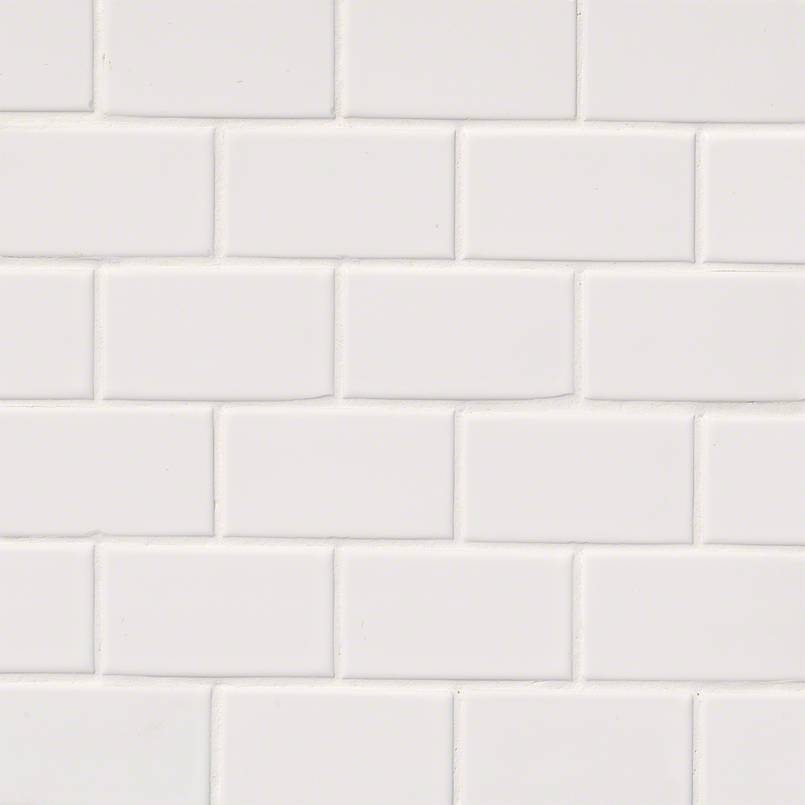 Domino White Glossy Subway Tile 2x4, White Glossy Subway Tile Backsplash