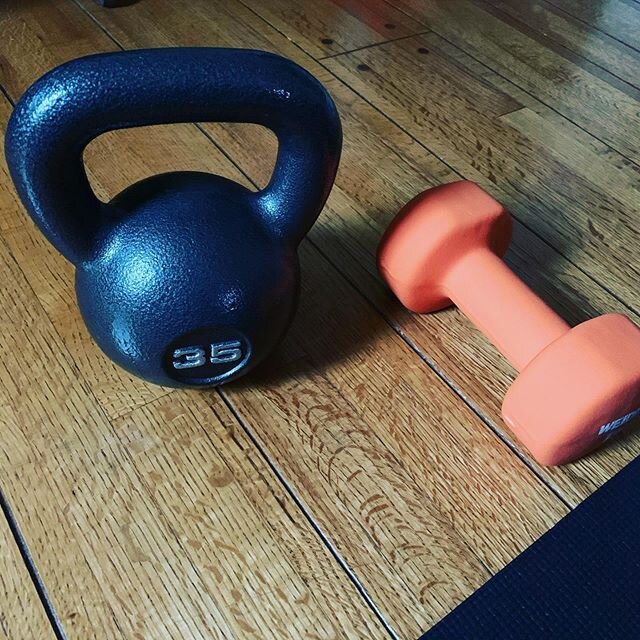 After 4+ years of P90X, I decided to do something new. Started a new kettlebell routine this week... different workout x3 per week. In between cardio and 30 min of pull-ups and pushups. I only have one kettlebell so I use a dumbbell as a substitute. 