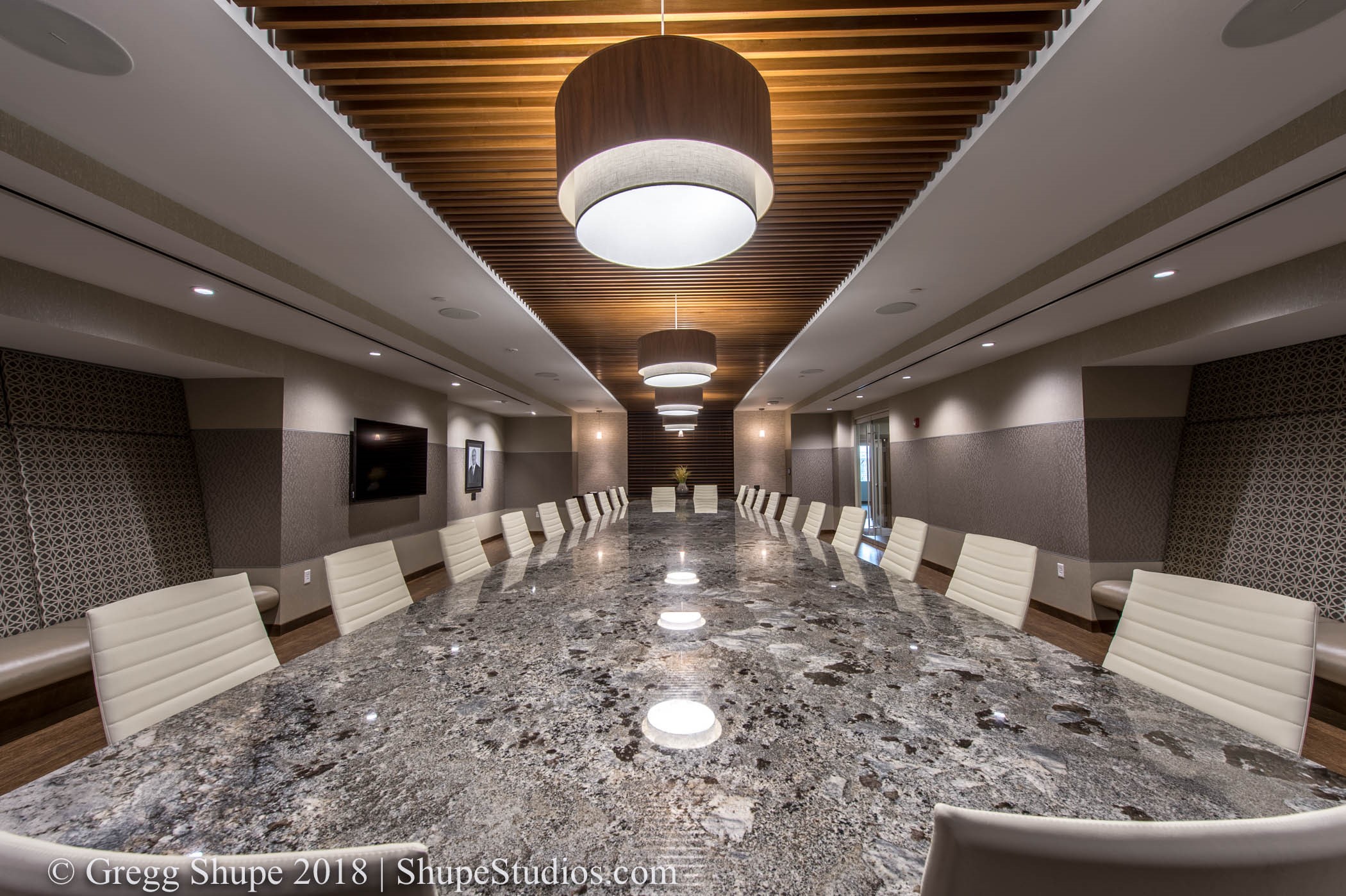Clear LED light.