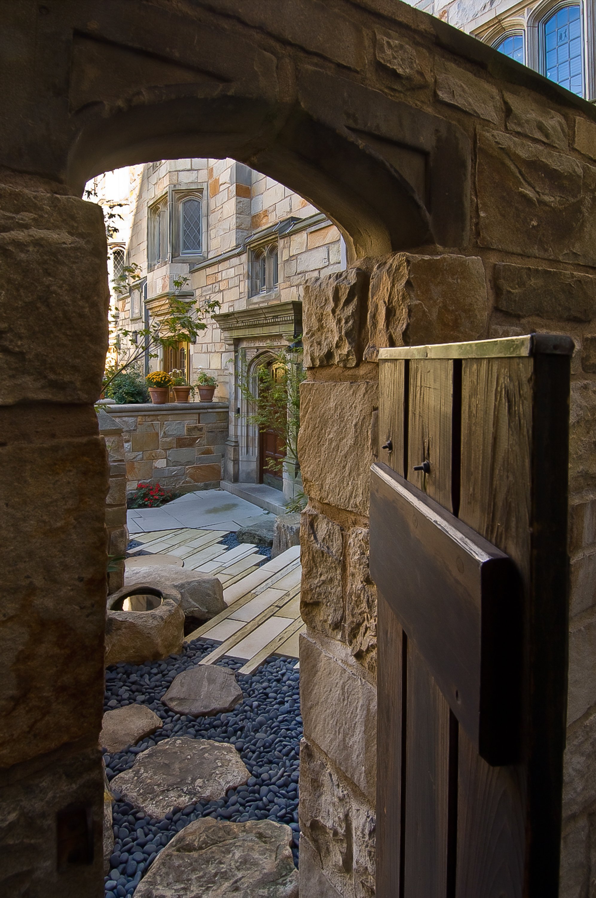 Asakawa Memorial Garden at Yale University's Saybrook College Court Yard - New Haven, CT