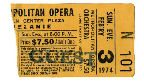 I don't think we have a recording; it certainly wasn't as momentous as doing Carnegie Hall.